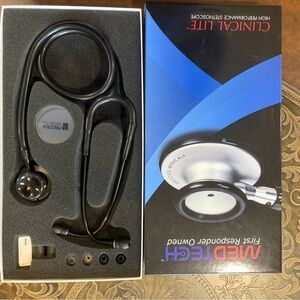 Prestige Medical Clinical Lite Stethoscope, Stealth, 3.8 Ounce